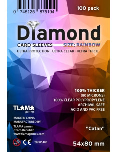Sleeves Diamond Rainbow 54x80 mm
