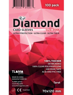 Sleeves Diamond Pink 70x120 mm