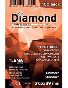 Sleeves Diamond Orange 57,5x89 mm