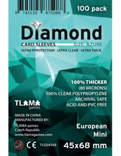 Sleeves Diamond Azure 45x68 mm