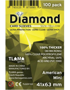 Sleeves Diamond Yellow 41x63 mm