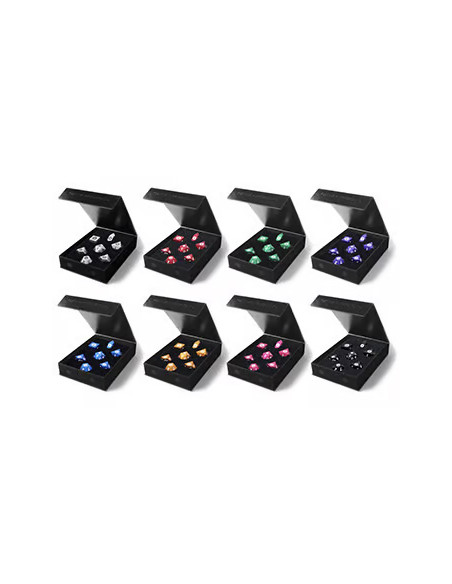 Honest Dice - Set de 7 dés équilibrés en aluminium et titane