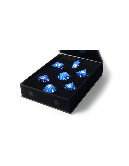 Honest Dice - Set de 7 dés équilibrés en aluminium et titane
