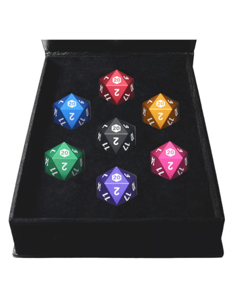 Honest Dice - Dés D20 équilibrés en aluminium, idéal pour JDR